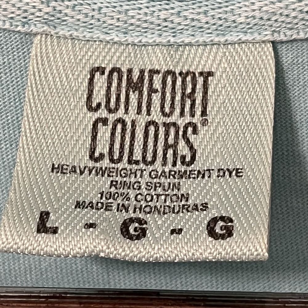 Lake Monroe Indiana Comfort Colors Large Seafoam Tee T-shirt Paddle board‎ GC - Picture 6 of 7